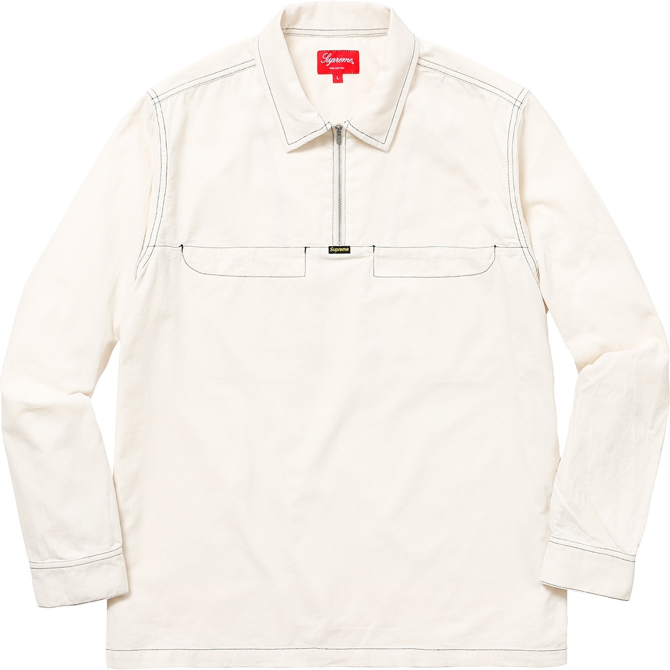Corduroy Half Zip Shirt view 4
